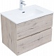 Aquanet Мебель для ванной Алвита New 70 2 ящика подвесная дуб веллингтон белый – картинка-19